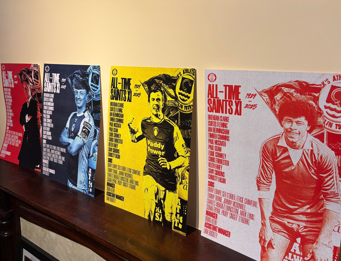 All-Time Saints XI A3 Print
