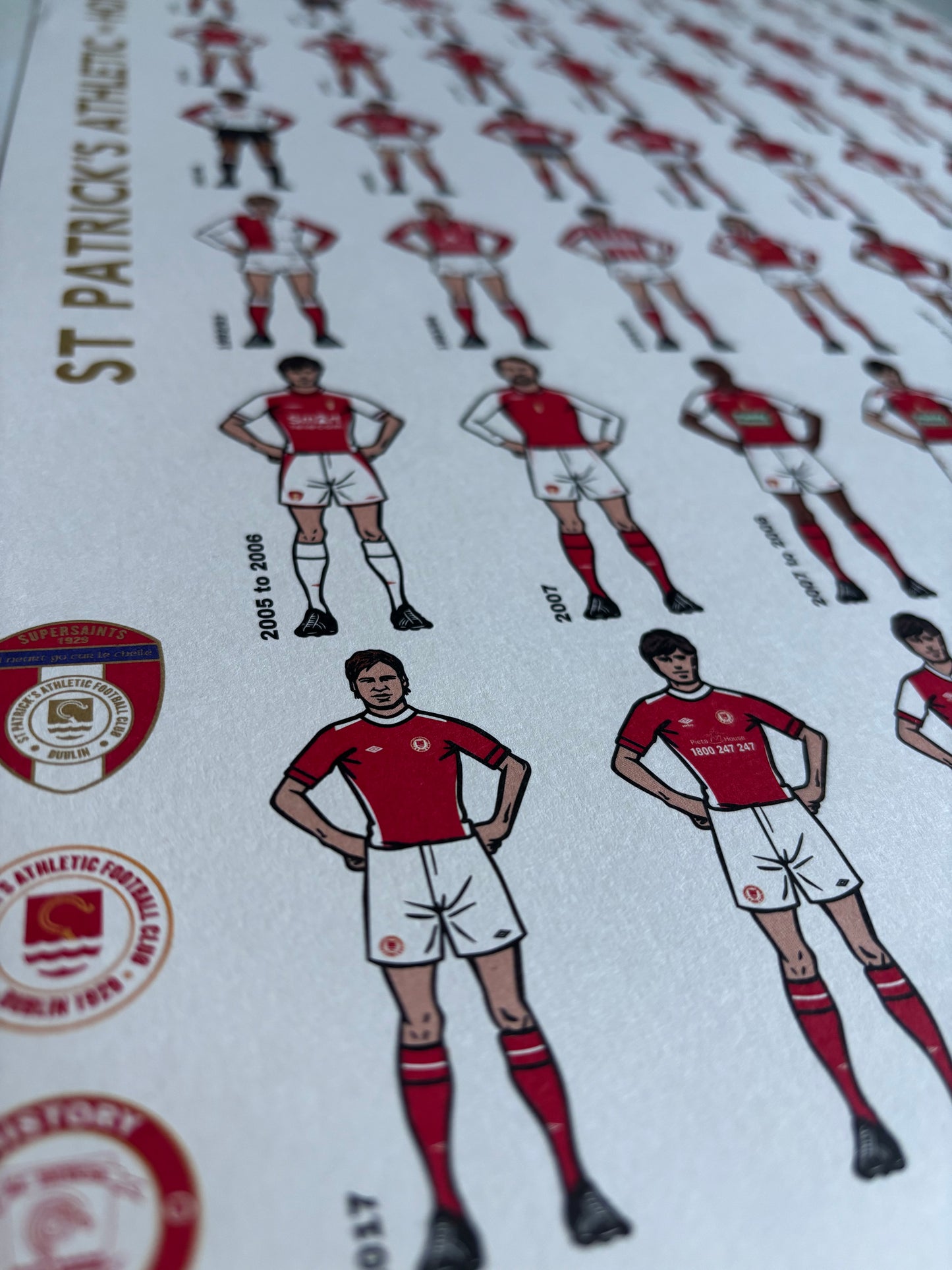 History St Pat's Home Kits Art Print (Unframed)