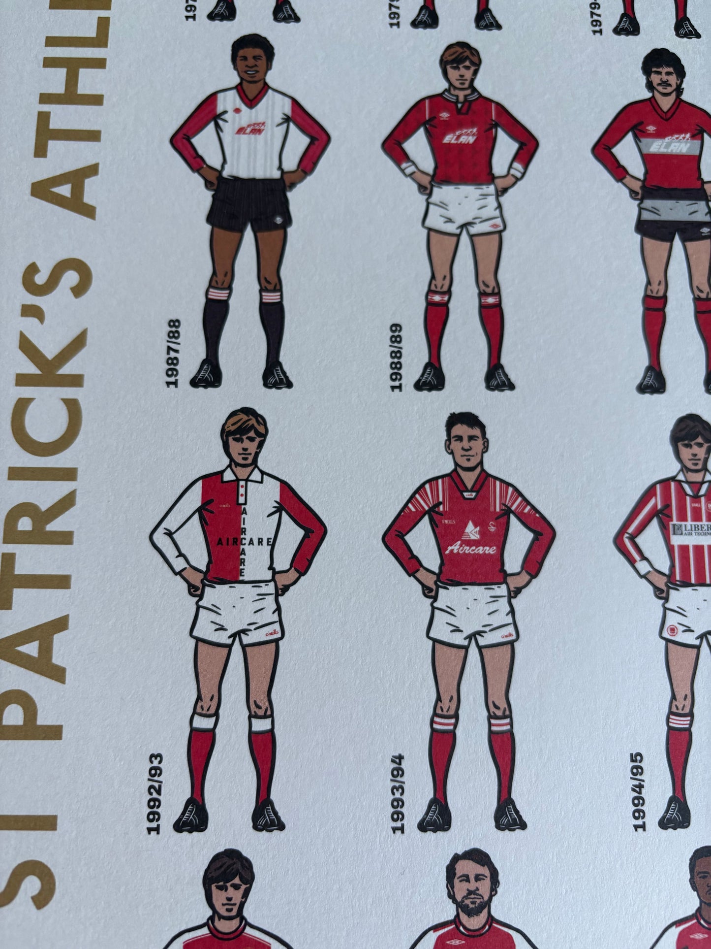 History St Pat's Home Kits Art Print (Framed)