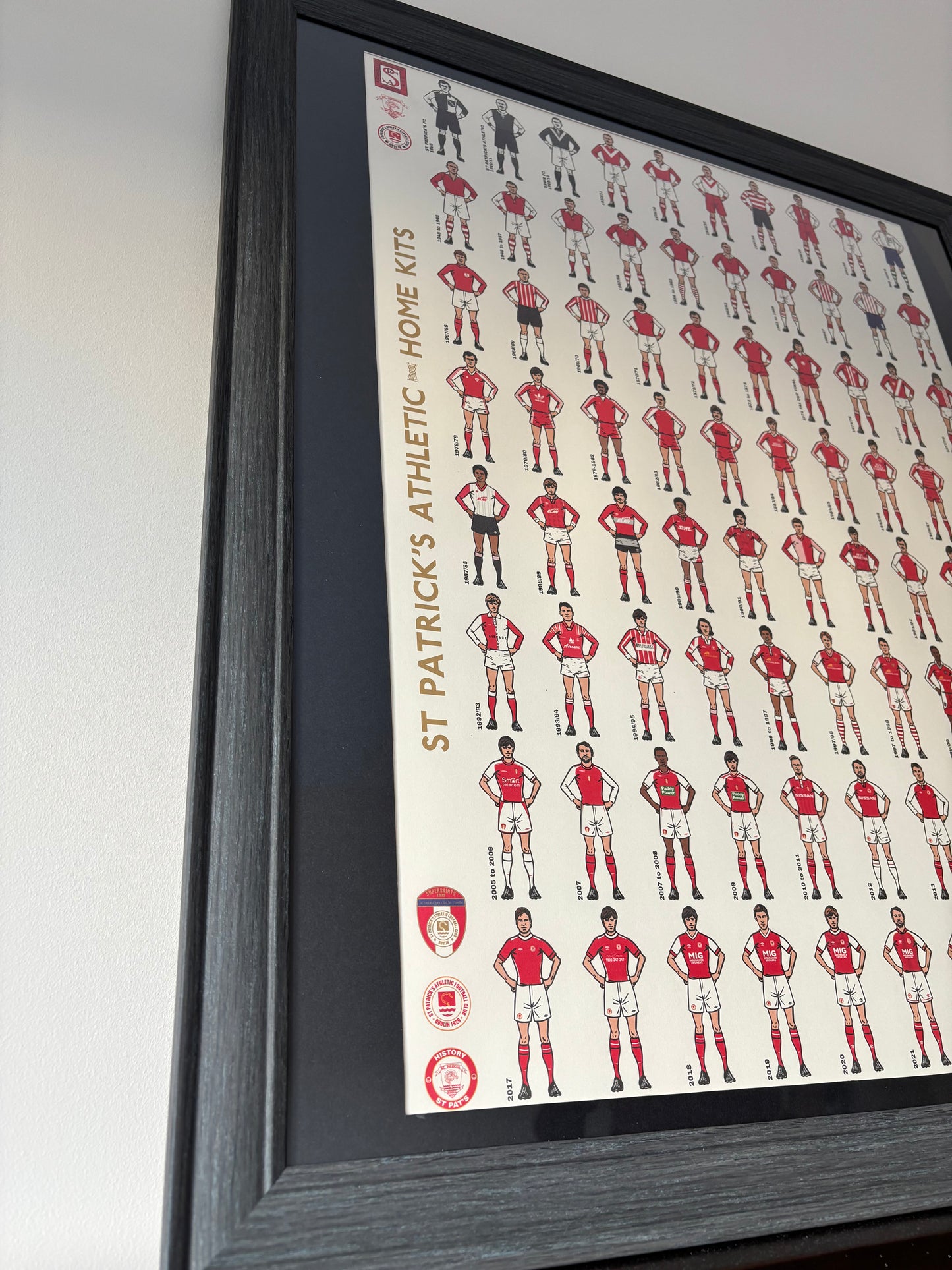 History St Pat's Home Kits Art Print (Unframed)