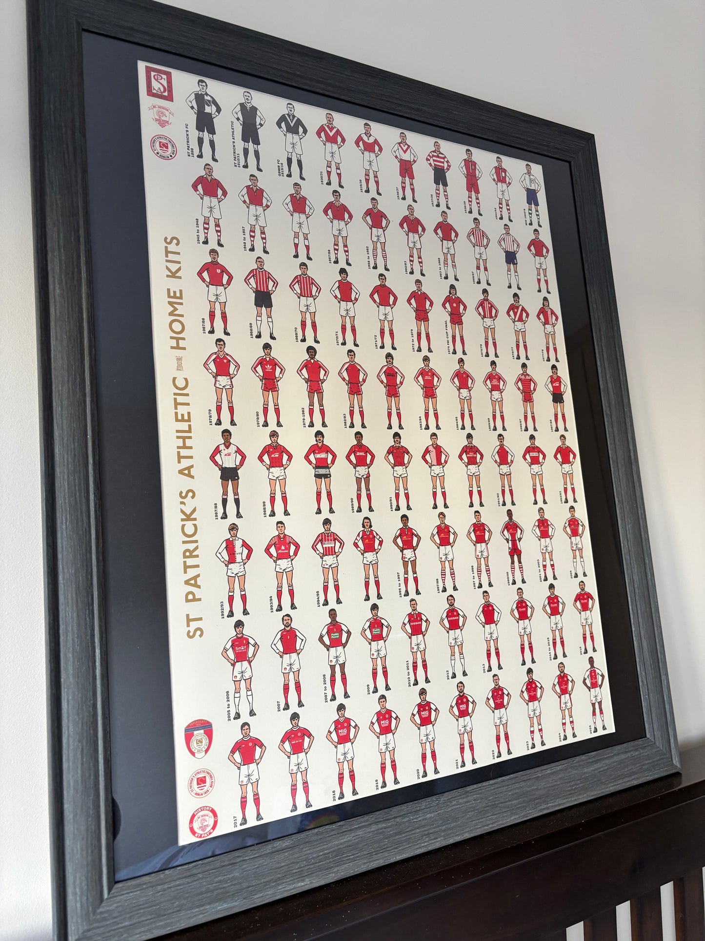 History St Pat's Home Kits Art Print (Framed)