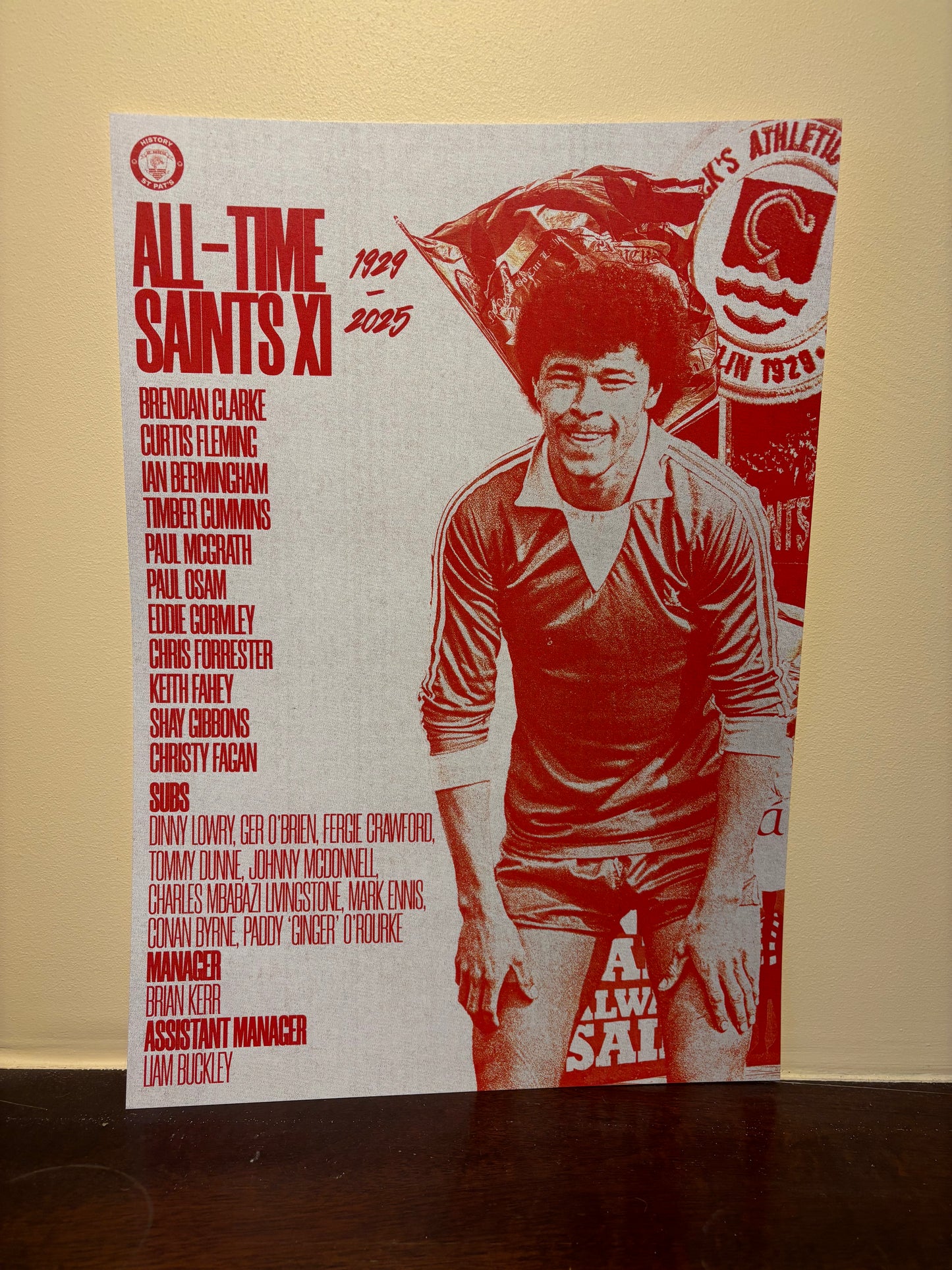 All-Time Saints XI A3 Print